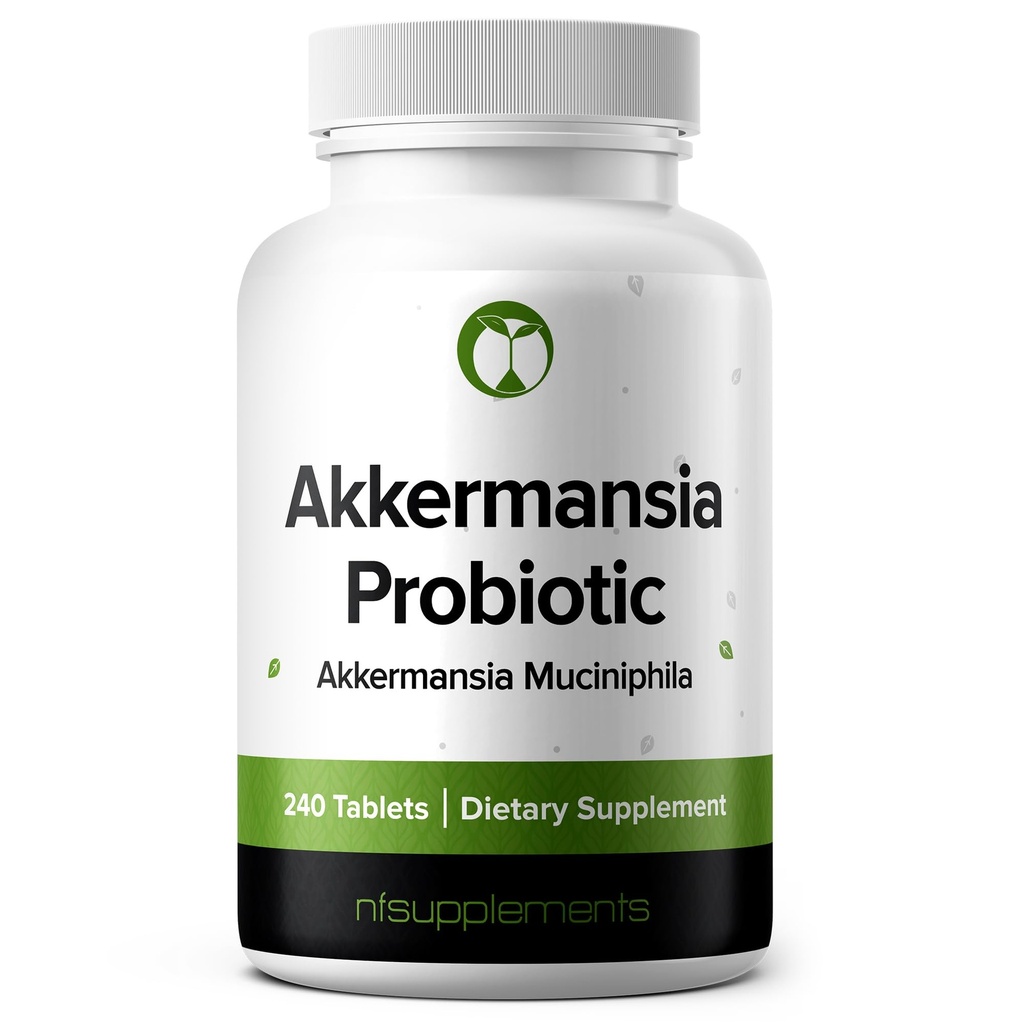 Akkermansia Muciniphila Probiotic Supplement 240 Tablets 100 Million AFU Probiotics for Men & Women unterstützt Darmdigestive & Gut Health (240, Akkermansia Muciniphila)