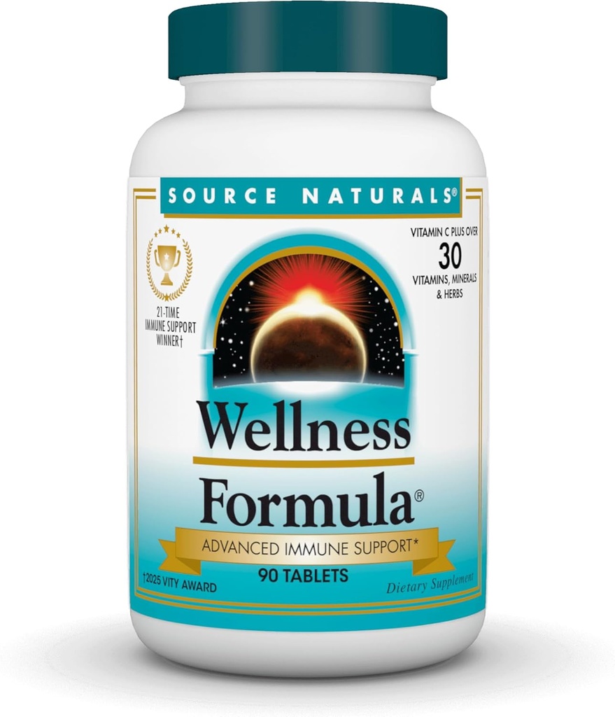 Quelle Naturals Wellness Formula Bio-Aligned Vitamins & Kräuterverteidigung - Immunsystem Support Supplement & Immunität Booster* - 90 Tabletten