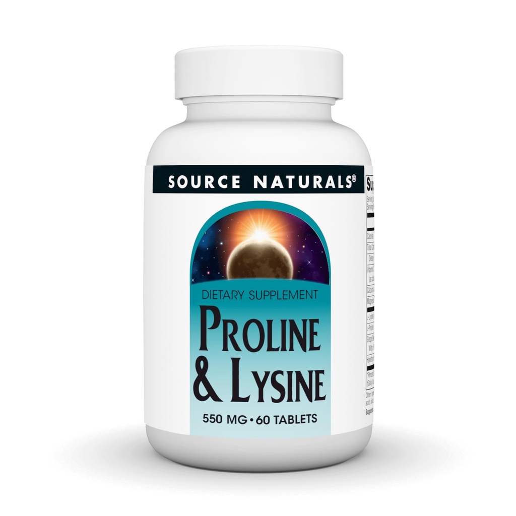 Quelle Naturals L-Proline & L-Lysine, 550mg - 60 Tabletten