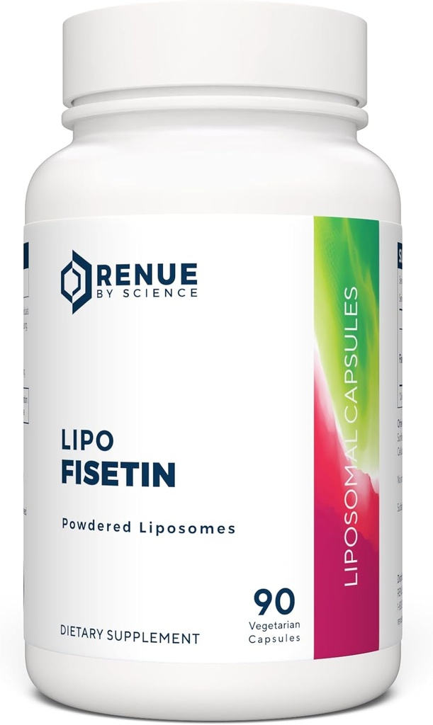 Renue By Science Fisetin | 90 Liposomal Fisetin Supplements - 150mg Fisetin per Serving | Senolytic Supplements | Bioverfügbare Formel für erhöhte Absorption | Non-GMO & Made in USA
