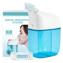 Nasal Bewässerungssystem mit 30 Saline Packets, Sinus Rinse Machine, Nose Sinus Cleaner Machine mit Wassertank & Abfallsammelbehälter - Blau