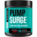 Jacked Factory Pumpsurge Caffeine Free Pre Workout für Männer und Frauen - Nootropic Booster & Stim Free Pre Workout - Intensive Pumpen, Enhanced Focus - 30 Servierungen, Kirsch Limeade