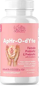 Mila Miamor ApHr-O-dYte Women’s Probiotic und Prebiotic mit Cranberry - Glutenfrei, Non-GMO Supplement für feminine Gesundheit, pH Balance, Odor Control, Urinary Tract - 60 Kapseln