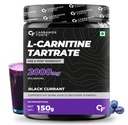 Carbamide Forte L Carnitine Powder For Men & Women | L Carnitine Tartrate Fat Burn & Muscle Recovery | L-Carnitine Powder Pre & Post Workout Supplement | Blackcurrant Flavor - 150g