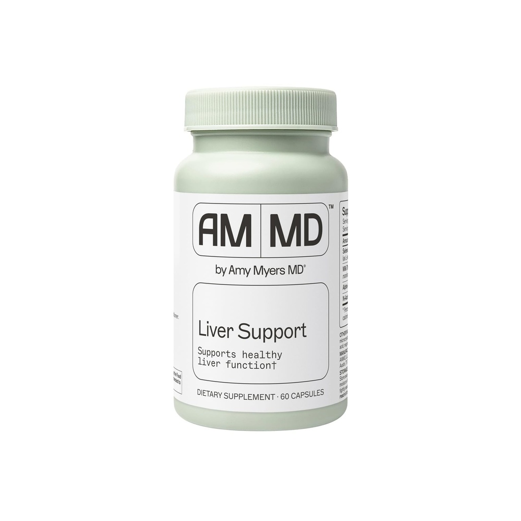 Amy Myers MD Liver Support - Unterstützt gesunde Leberfunktion, Detox Pathways & Antioxidante Aktivität - mit Selen, Milchdistel, Kurkuma - 60 Kapseln