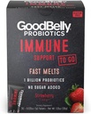 GoodBelly® Fast Melts – Immununterstützung - Vegan Probiotisches Pulver für Immununterstützung - 1 Billion Live & Active Cultures - Erdbeer-Flamour (30 On-The-Go Packets)
