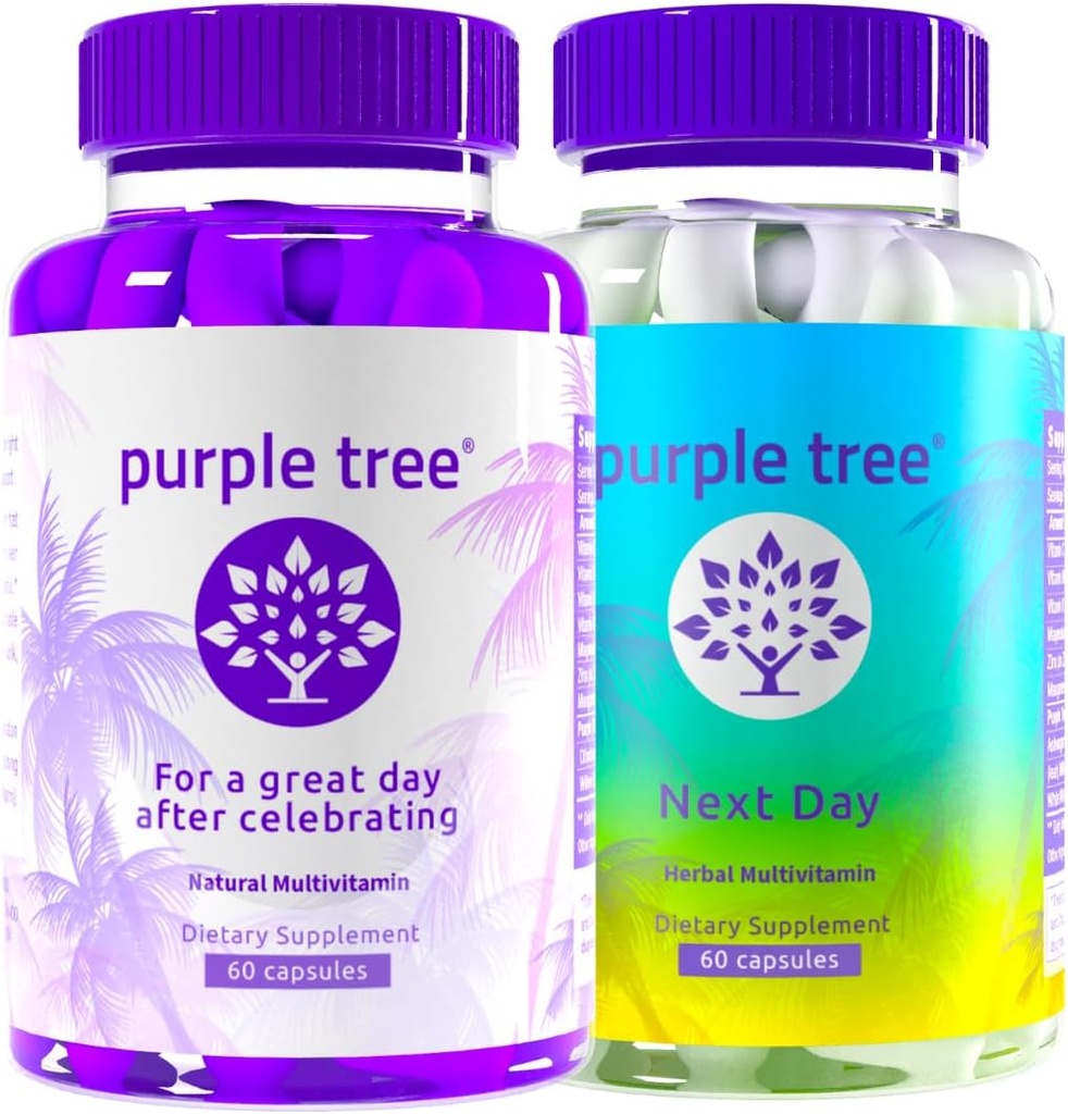 lila tree® Celebrate + Next Day Bundle 120 Pillen | Post-Celebration Wellness Vitamin Combo