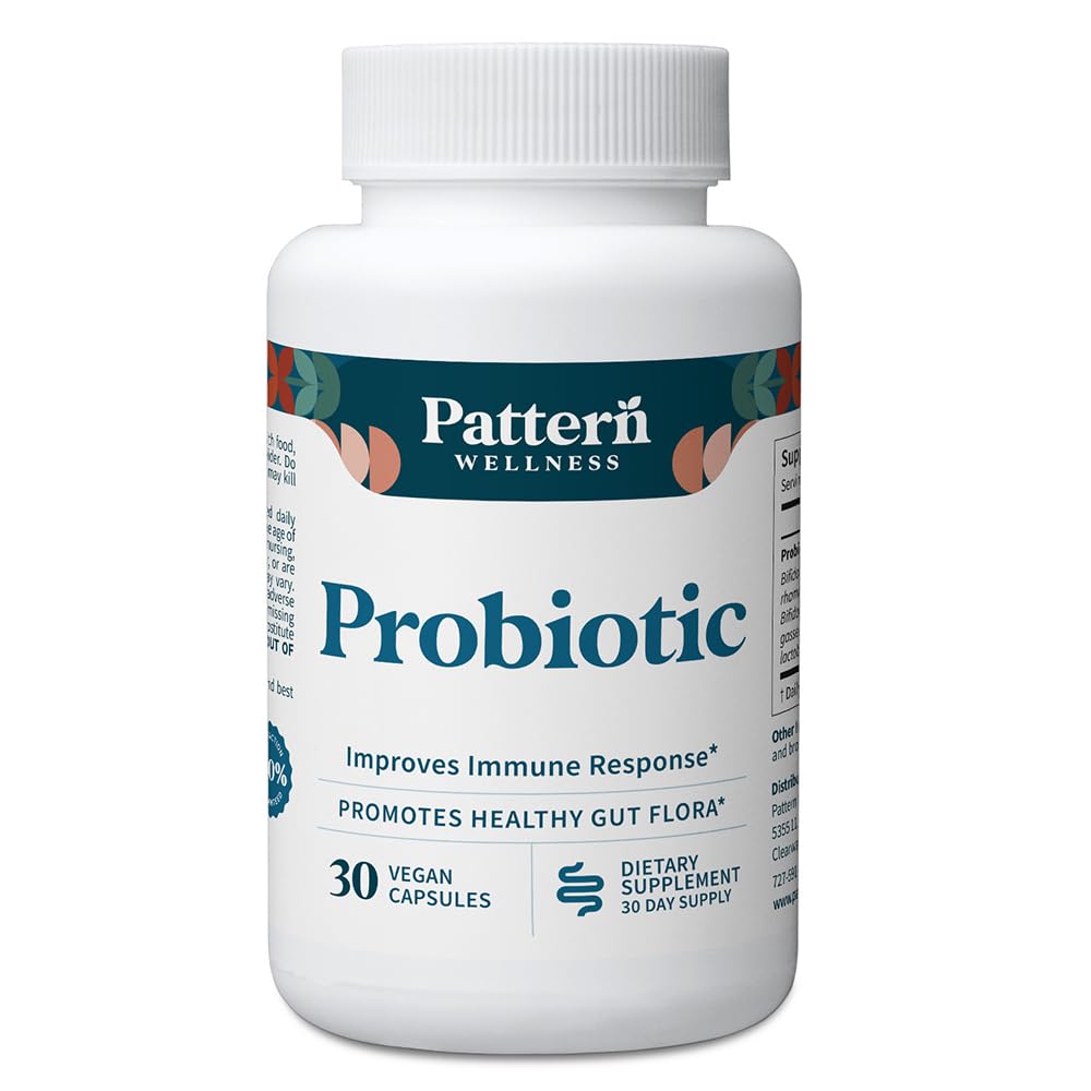Muster Wellness Probiotic Supplement - 51 Billion CFU - Unterstützt Verdauungsbalance & Gut Wellness - Mindful Sourced, Non-GMO - 30 Vegan Kapseln