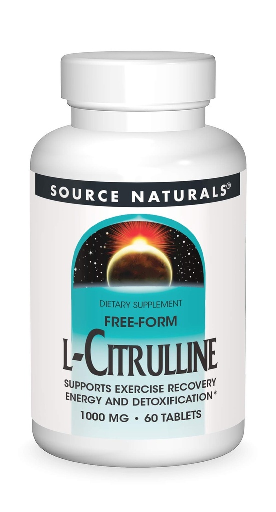 Quelle Naturals L-Citrulline - Unterstützt Übung Erholung, Energie und Entgiftung*, 1000 mg - 60 Tabletten