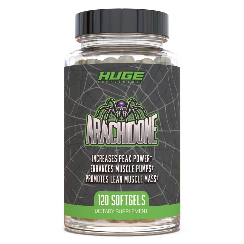 Riesige Ergänzungen Arachidon, Arachidonsäure-Ergänzung, fördert Lean-Masse & Erhöhte Stärke, Höchste Dosierung mit 1000mg pro Servierung, 120 Softgels