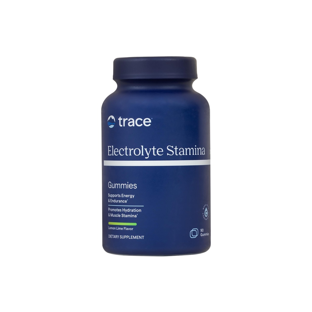 Trace Minerals Elektrolyt Stamina Gummis - Günstig Elektrolyt-Ergänzung, die Hydration unterstützt - Unterstützt Optimale Energie - Muskel-Stamina - Vegan - Lemon Lime - 90 Zähler (30 Servierungen)