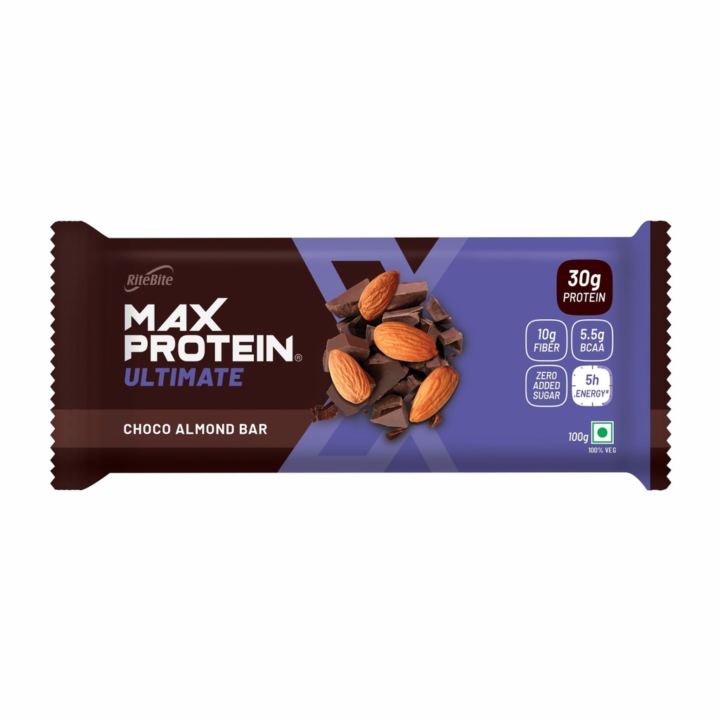 RiteBite Max Protein Ultimate Choco Almond 30gm Protein Bar (Pack of 1)
