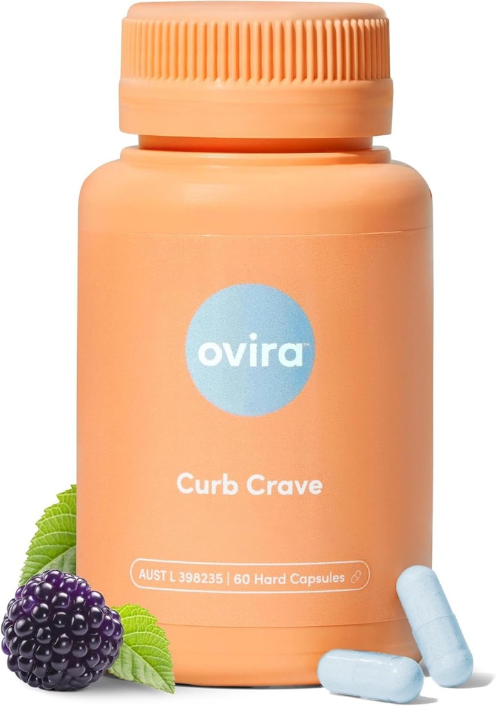 Ovira Curb Cravings Supplements - Enthält CHRONOBLOCK, Energy Support Capsules, Nahrungsergänzungsmittel für Männer und Frauen, Chromium-100mg