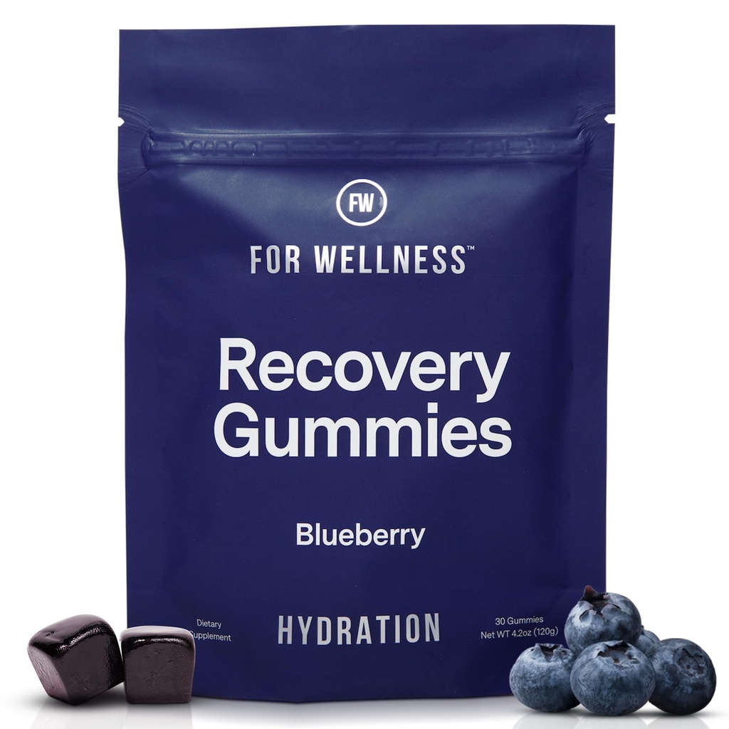Für Wellness Erholung Gummie Hydrate | Blueberry Elektrolyt & Antioxidante Ergänzungen für Hydration, Energie & Post-Workout Performance | Vegan, Non-GMO, 30 Count