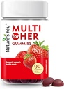 Nature's Key Women's Strawberry Flavored Multivitamin Gummis, 90 Count, Immununterstützung, 18 Essential Vitamins, Niacin, Pantothenic Acid, Biotin, Calcium & Folsäure
