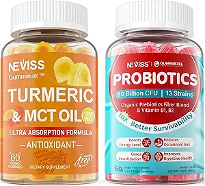 Turmeric Gummis 1000mg + Sugar Free Probiotics Gummis