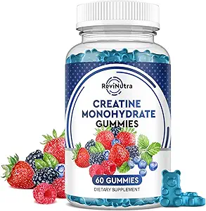 Creatine Chewable Gummies - 2000mg Creatine Monohydrate Tablet Chews, Easy Digesting, Fast Absorbing Chews for Men and Women, Build Muscle, Improve Recovery, Strength, and Endurance 60Count