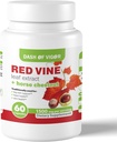 Dash of Vigor Red Vine Leaf Extract (Vitis Vinifera) und Ross Chestnut Extract, Red Vine Extract for Healthy Skin, Leg Veins, Zirkulation und Herz, 1500 mg, 60 Kapseln