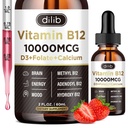 Vitamin B12 Flüssigkeitstropfen Sublingual 10000 mcg, Triple B-12 Complex Supplement, Methyl & Methylcobalamin Blend für Frauen & Männer, Mood & Energy Booster, Methylated B 12 für Metabolismus & Gesundheit Unterstützung