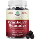 Natürliche Cranberry-Gummien für Damen und Herren - extra Stärke Delicious Antioxidant Cranberry-Chauen für Urinary Tract Health Kidney Support Bladder & Immune Health - Vegan Gluten & Gelatin Kostenlos