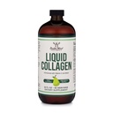 Double Wood Supplements Liquid Collagen - 2500mg Hydrolyzed Bovine Collagen (Typ 1, 3 und Grassfed) - 32 Servierungen - für Damen und Herren - 30 mcg Biotin - Sugar Free Pear Flavor
