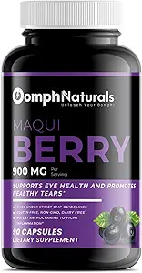 Maqui Berry, 900mg Aristotelia Chilensis Extrakt, 90 Kapseln 45 Tage Versorgung, Non-GMO, Glutenfrei, Ergänzung für trockene Augen