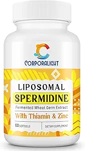30mg Spermidin-Ergänzung für Männer und Frauen, hohe Absorption, mehr Potent Than Spermidin 3HCL - für Cellular Renewal, Langlebigkeit & Kognitiv, Fermented Wheat Germ Extract, Pure & Natural, 180 Softgels