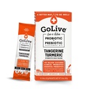 GoLive Prebiotic und Probiotic für Frauen, Männer, Kinder. Tangerine Turmeric Synbiotic Powder w/ L-Glutamin, Vitamin D3, Elektrolyte. Für Gut Health, Verdauung, Stoffwechsel, Immunität 15-50B CFUs.