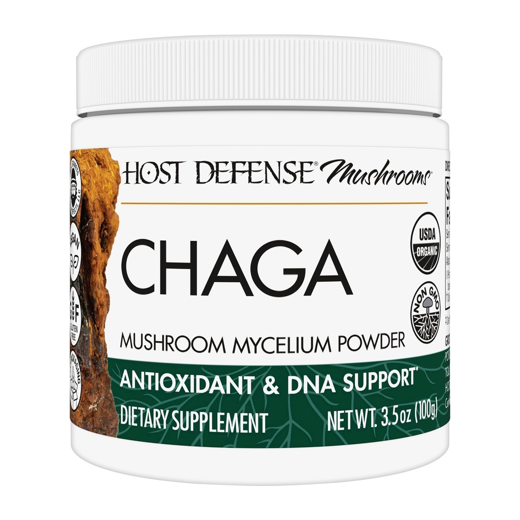 Host Defense Chaga Powder - Immunsystem Support Supplement - Chaga Pilzpulver für Antioxidantien Aktivität Unterstützung - Nahrungsergänzungsmittel - 3,5 oz (66 Servierungen)*