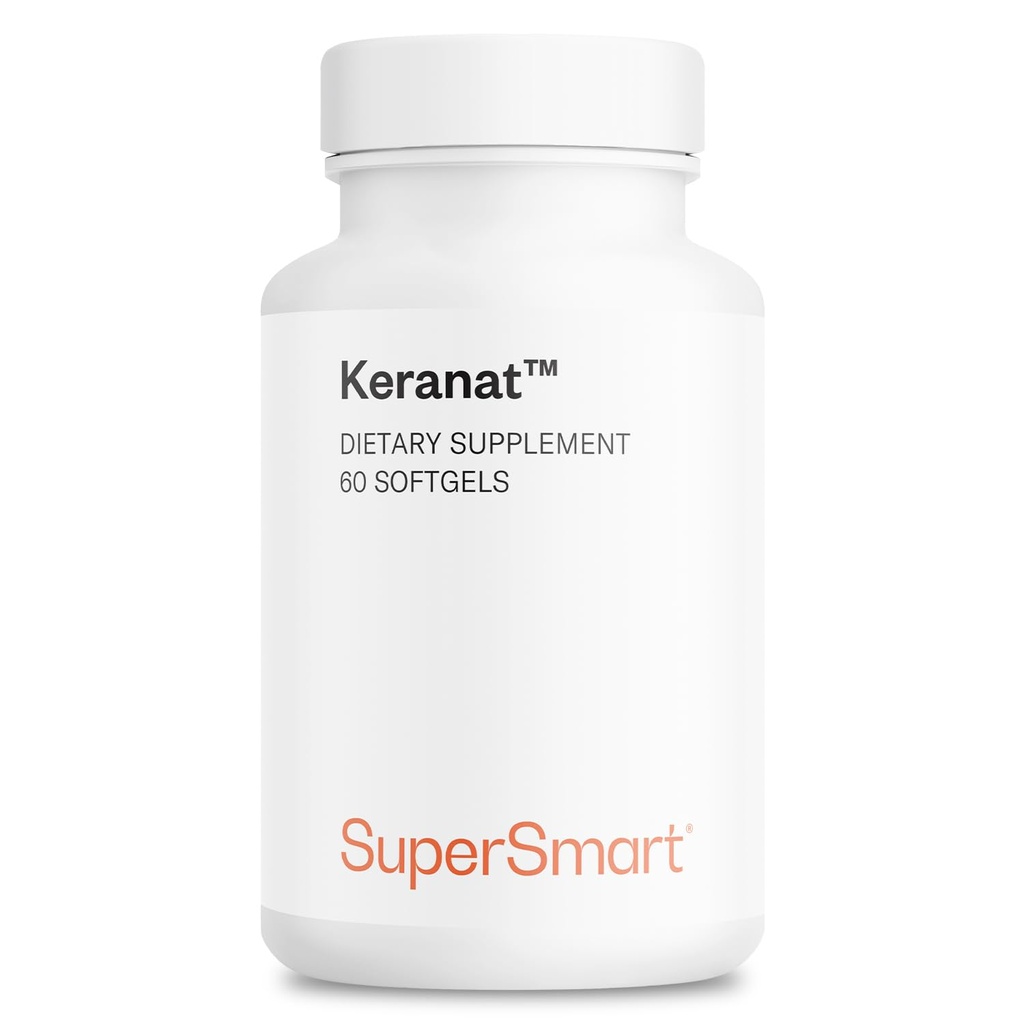 Supersmart - Keranat (Erweiterte Formel mit Biotin) - Haarergänzung für Volumen und Wachstum - Haarausfall Vitamine | Non-GMO & Gluten Free - 60 Softgels