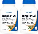 Nutricost Tongkat Ali 1000mg, 60 Caps (2 Flaschen) - 30 Servierungen pro Flasche, Veggie Caps, Non-GMO, Glutenfrei