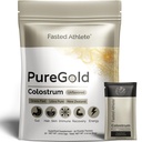 Fasted Athlete - PureGold Colostrum – Grass-Fed Colostrum Powder unterstützt Gesundheit, Haut, Erholung & Immunität – Unflavored, 30 Single-Serve Packets