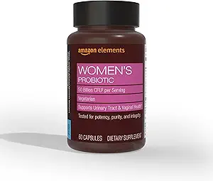 Elemente Frauen Probiotic 50 Milliarden CFU pro Portion, vegetarisch, unterstützt Urinary Track und Vaginal Health, 60 Kapseln