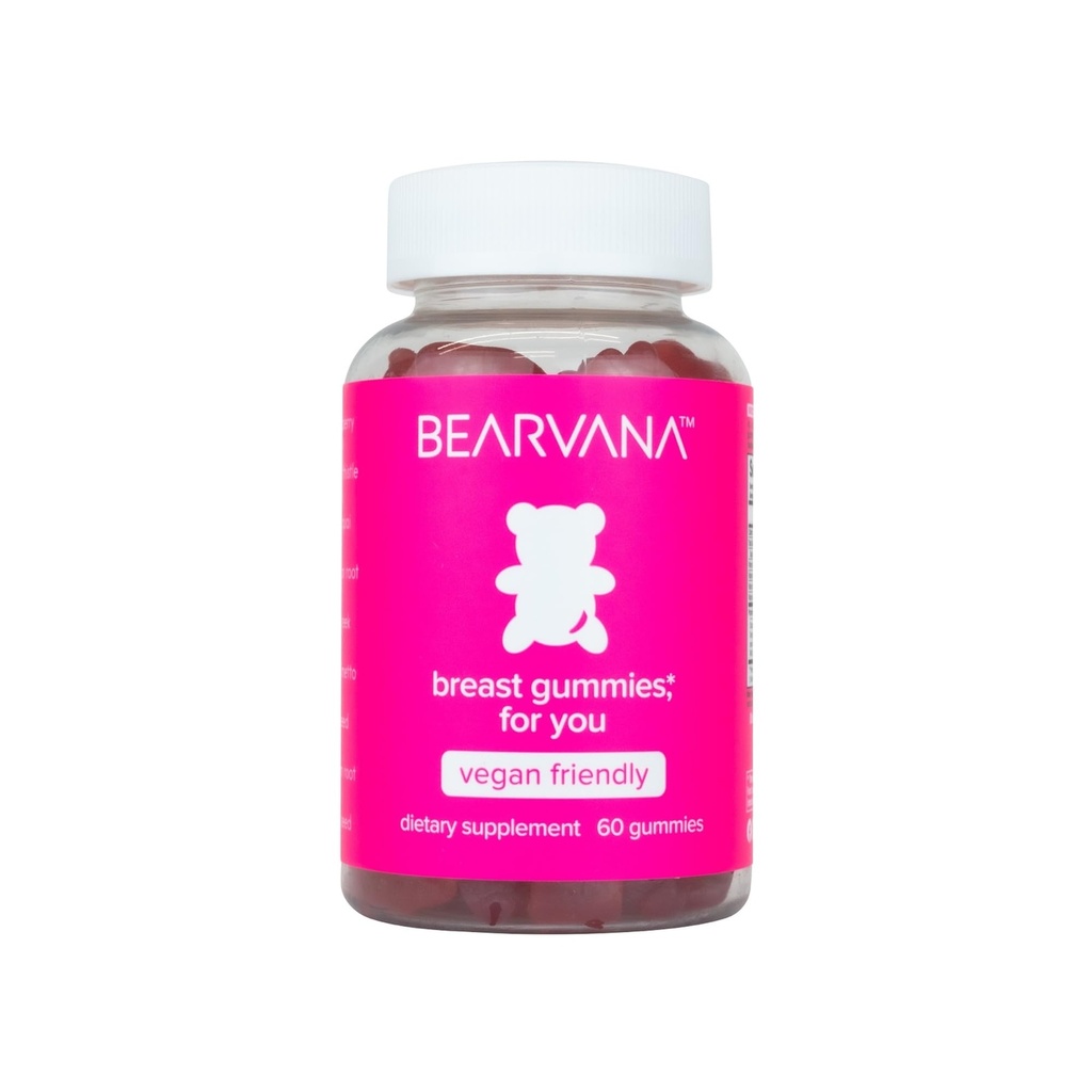 BEARVANA Top-Supportgummis für Frauen | Unterstützung Natürliche Balance und Vertrauen | Fitness-Ergänzung | Essential Vitamins | 9 Kräuter inklusive Fenugreek, Flaxseed, Dong Quai| Berry Flavor | 60 Gummies