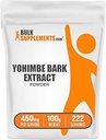 BulkSupplements.com Yohimbe Extrakt Pulver - Yohimbe Bark Extrakt - Kräuterergänzung, Glutenfrei, 450mg pro Servierung, 100g (3,5 oz) (Pack von 1)