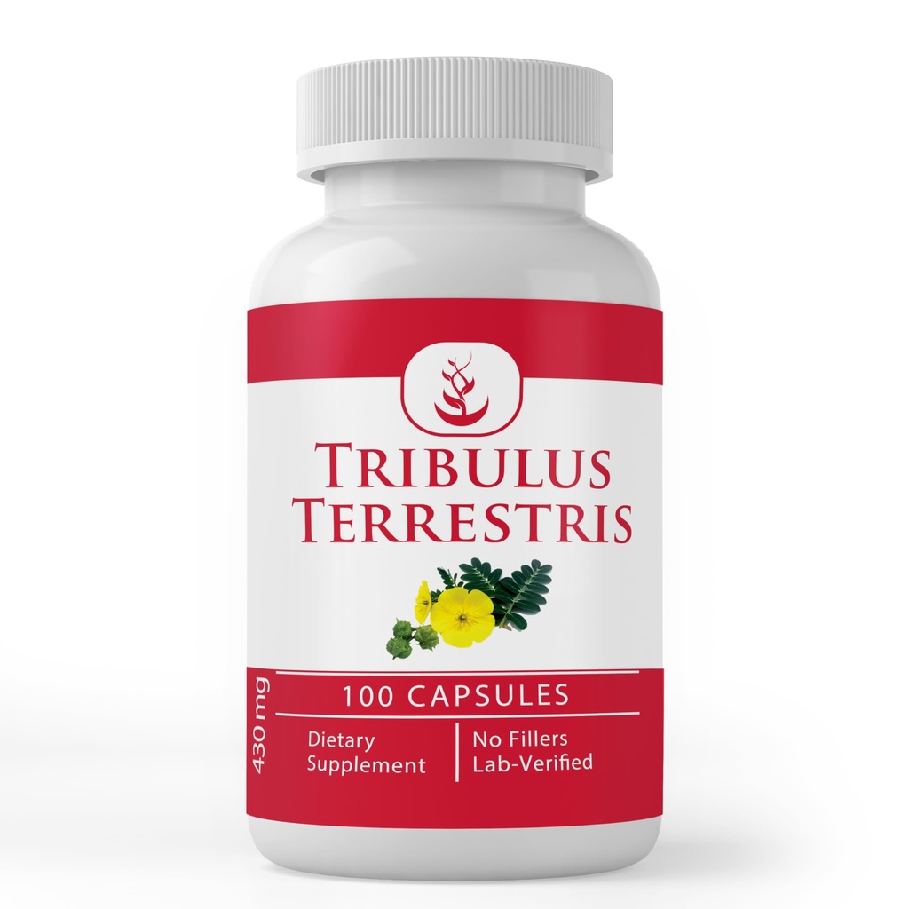 PURE ORIGINAL INGREDIENTS Tribulus Terrestris (100 Kapseln) Immer rein, keine Additive oder Füllstoffe, Lab Verifiziert