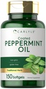 Carlyle Pfefferminzöl Kapseln | 150 Softgels | Kräuterergänzung | Non-GMO, Glutenfrei