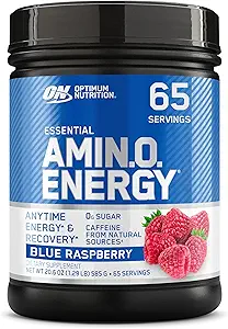 Optimum Nutrition Amino Energy - Pre Workout with Green Tea, BCAA, Amino Acids, Keto Friendly, Green Coffee Extract, Energy Powder - Wild Berry, 30 Servings (Packaging May Vary)