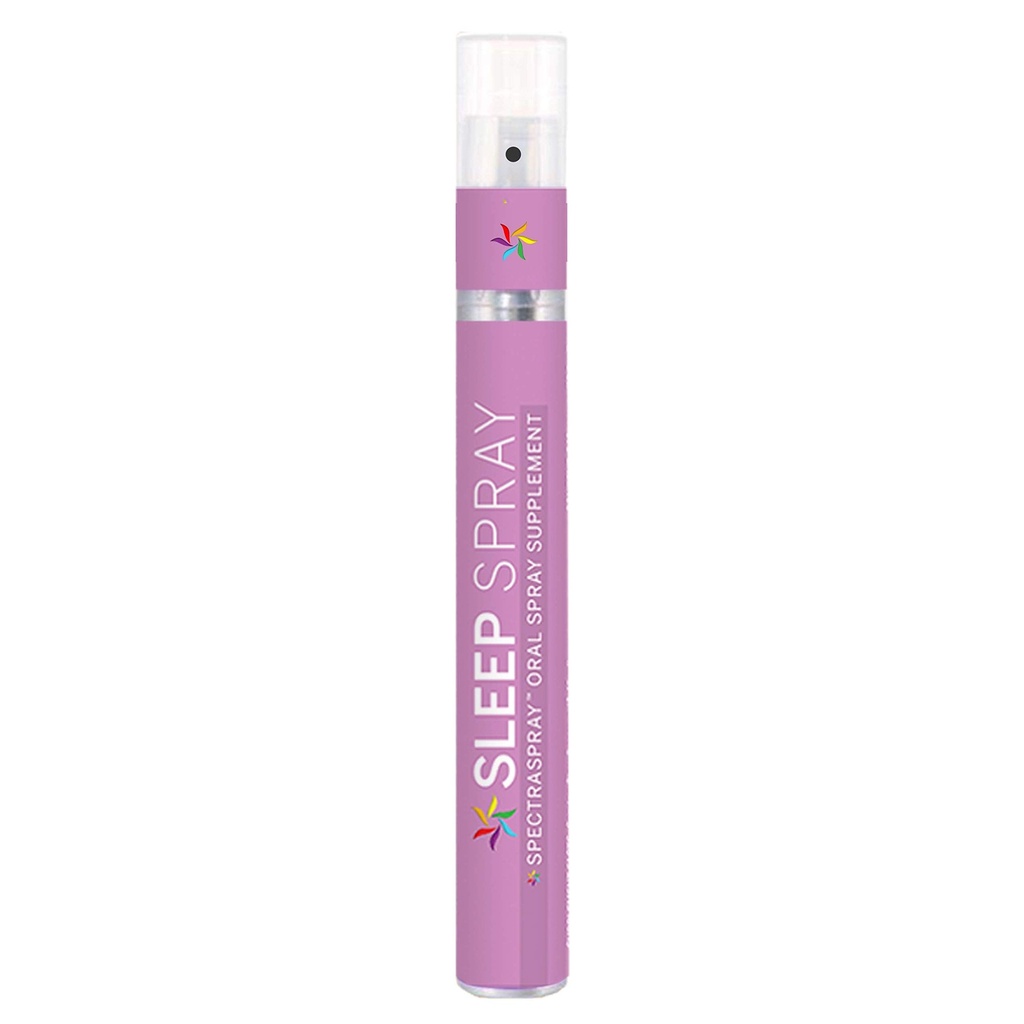 Sleep Support Spray (30 Tage Versorgung) - Melatonin, 5-HTP, L-Theanin, & Kräuterextrakte, Spearmint Flavor, TSA Safe & Fast Absorbing von SpectraSpray
