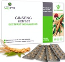 QG Gruppe Ginseng Extrakt & Licorice Wurzelextrakt mit Vitamin C (80 Tabletten - 210mg Jede) Nahrungsergänzung für Männer & Frauen