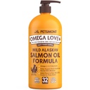 Petsmont Omega Love+ Wild Alaskan Lachsöl für Hunde Formel 32 oz - Fish Omega Liquid Pump Katzen Unterstützt Gelenkfunktion Immune Herzgesundheit Nahrungsergänzung Haustiere natürliche EPA DHA Fettsäuren
