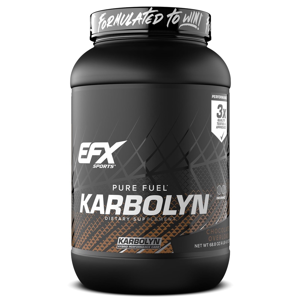 EFX Sport Karbolyn Kraftstoff | Fast-Absorbierende Kohlenhydrat-Pulver | Carb Load, Sustained Energy, Quick Recovery | Stimulant Free | 36 Servivings (Chocolate Overload)