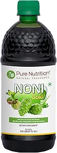 Pure Nutrition Noni Gold 1000ml | Noni Juice Konzentrat mit Garcinia, Aloe Vera, Amla, Ashwagandha und Grape Seed Extrakt