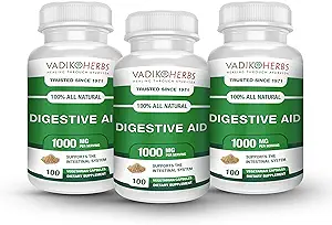 Certified Organic Vadik Kräuter Verdauungshilfe Kräuter Nahrungsergänzung | Unterstützt Darmsystem, fördert normale Bowel Funktion (3 Pack)