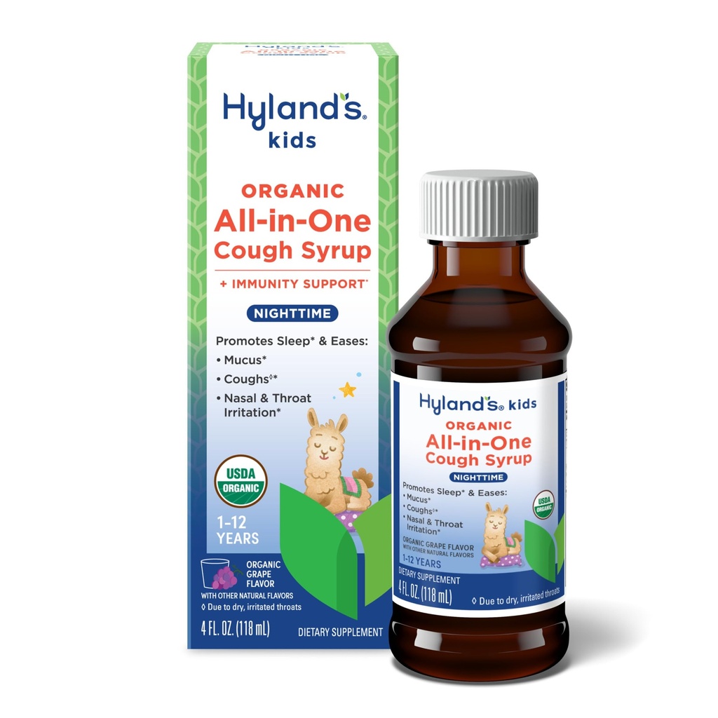 Hyland's Kids Organic All in One Cough Syrup Nighttime - Grau