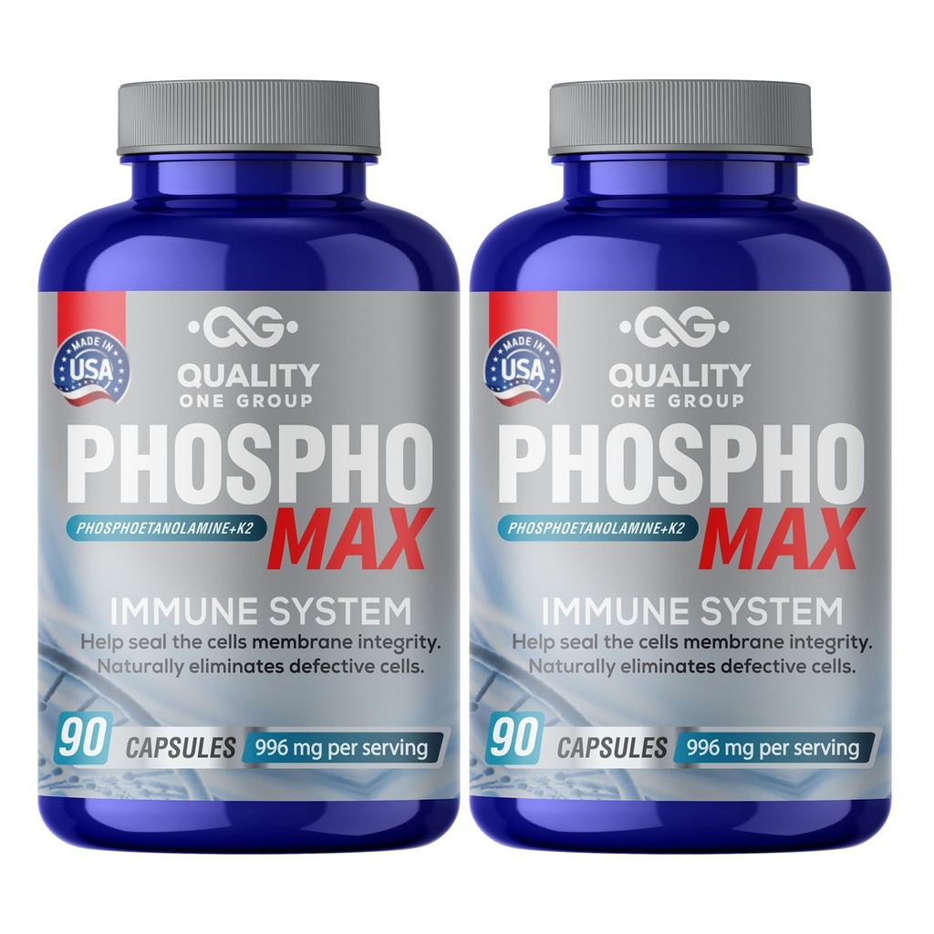 Fosfoetanolamina - Einzigartige Mischung aus Phosphoethanolamin, um Ihr Immunsystem- Natürliche Fosfoetalonamina, 26 Jahre geforschte Formulierung - 180 Kapseln