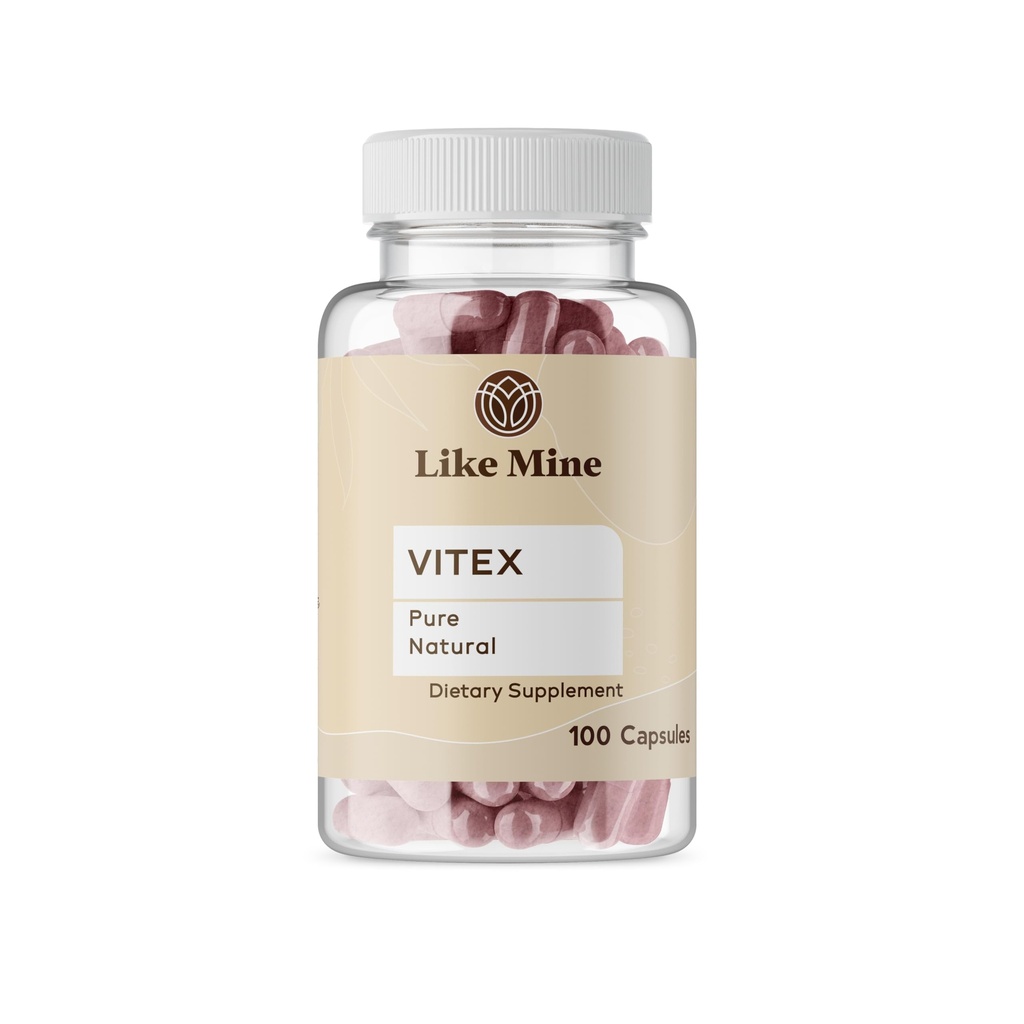 Wie Mine Vitex (100 Kapseln), Rein & Natürlich, keine Zusatzstoffe oder Füllstoffe, Kräuterergänzung