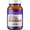 New Chapter Men's Multivitamin for Immune, Stress, Herz + Energie-Unterstützung mit fermentierten Nährstoffen - Jeder Mann eine tägliche, mit Bio-Gemüse & Kräuter, Non-GMO, Gluten Free - 48 ct