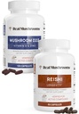 Echte Pilze Vitamin D2, Zink (120ct) und Reishi 415 (90ct) Bundle mit Chaga - Natürliche Unterstützung für Immunität, besserer Schlaf und Entspannung - Vegan, Glutenfrei, Non-GMO, Organische Pilzextrakte