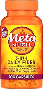 Metamucil Fiber Therapy für Regularity Fiber Supplement Kapseln, 100-Count Flaschen (Pack von 2)